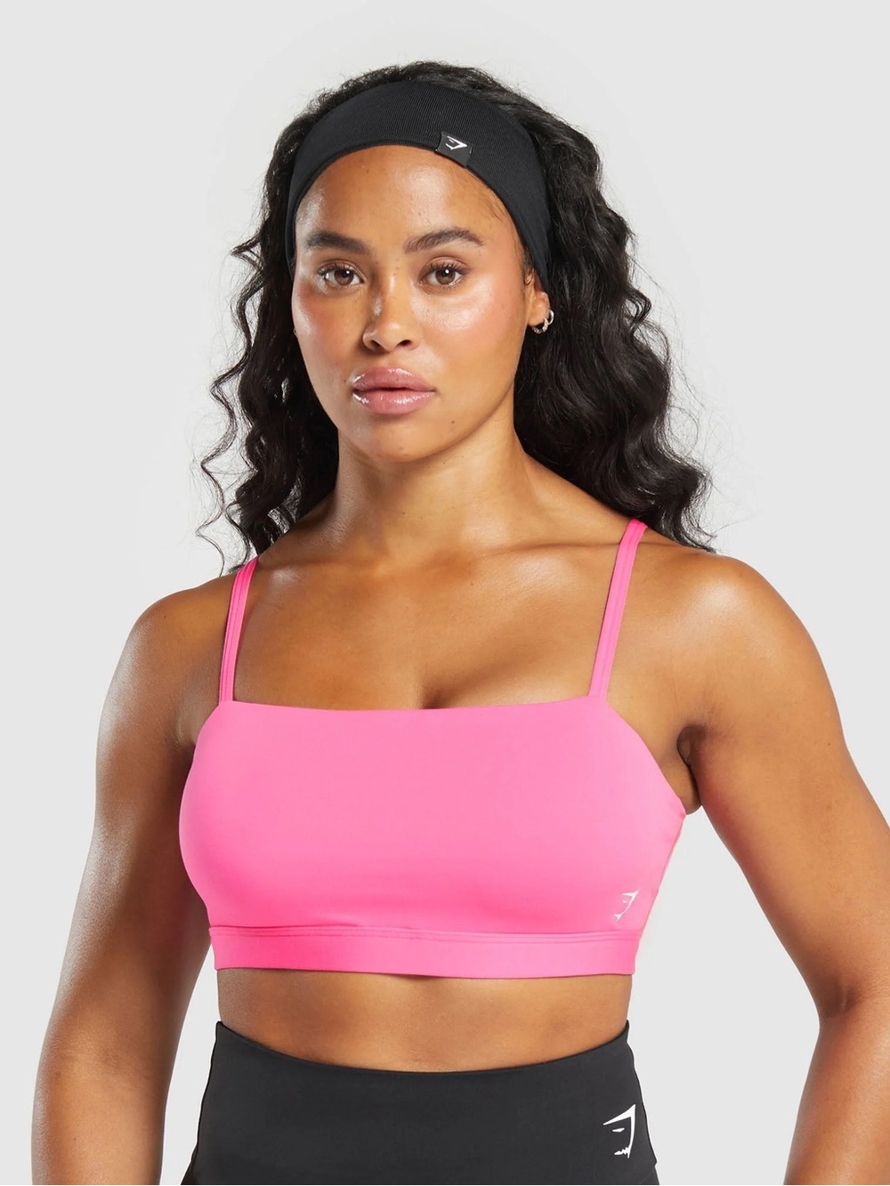 Gymshark Size S Cut Out Bandeau Sports Bra - Pink